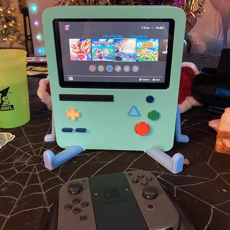 Adventures Times-soporte de almacenamiento para juegos, bastidores, cargador port&aacute;til para Robot, Base para interruptores, soporte para accesorios de Nintendo Base-0