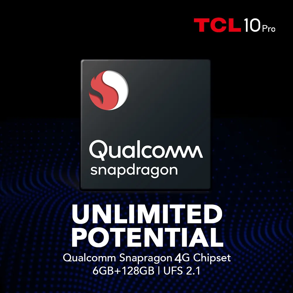Tel&eacute;fono Inteligente TCL 10 Pro, Original, 6GB/128GB, NFC, c&aacute;mara de 64MP, Snapdragon 675, pantalla curva AMOLED de 6,47 pulgadas, Android 10, bater&iacute;a de 4500mAh-4