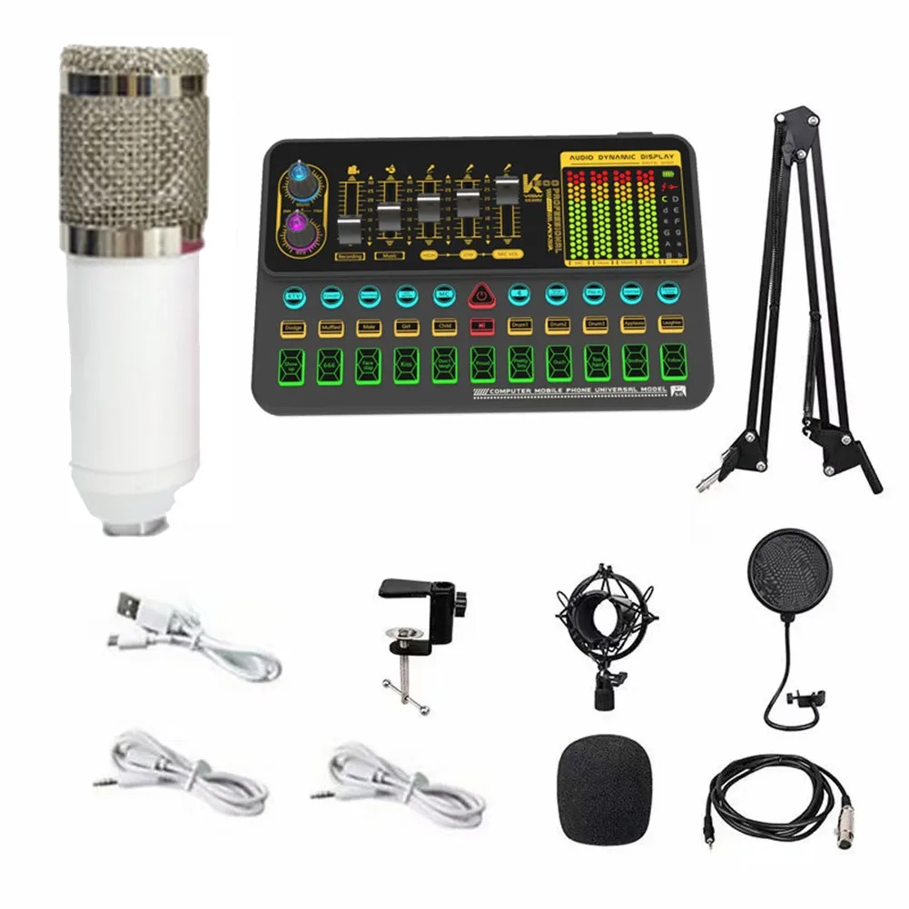 

Microphone Kit Plastic SK500 Sound Card & BM800 Suspension Microphone Kit