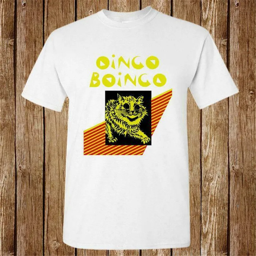 Новинка Oingo Boingo Cat Album Logo унисекс США Размер S до 3Xl футболка En1 Повседневная