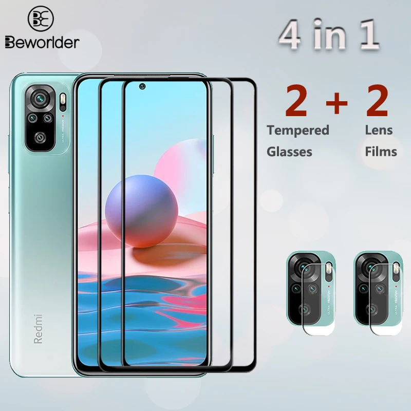 

Screen Protector For Xiaomi Redmi 10 Prime Note 10 4G 5G Tempered Glass Camera Protective Film For Xiaomi Redmi Note 10 Pro