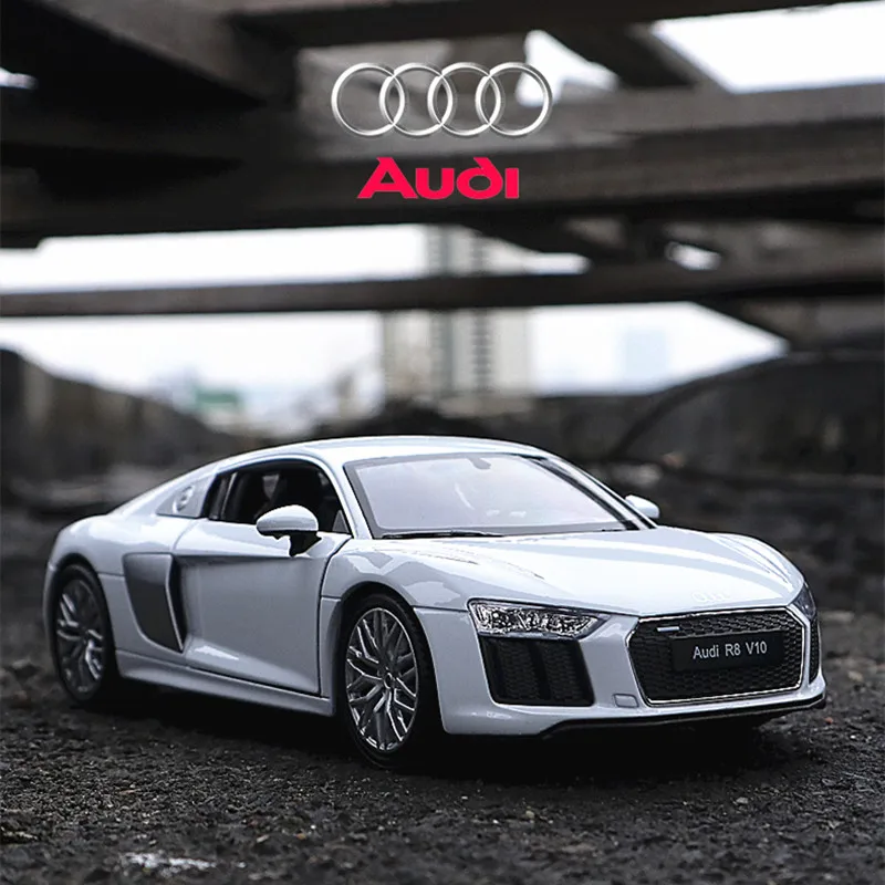 Welly 1:24 2016 Audi R8 V10 игрушечной модели сплава литья под давлением автомобилей ребенка