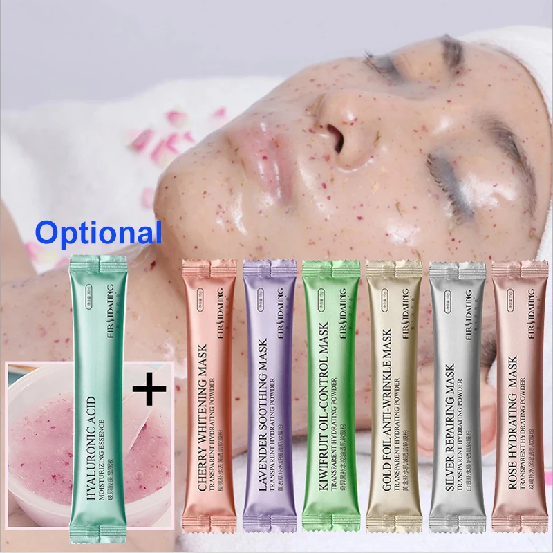 

2000PCS Wholesale Collagen DIY SPA Rose Petals Lavender Gold Kiwi Crystal Natural Soft Mask Powder