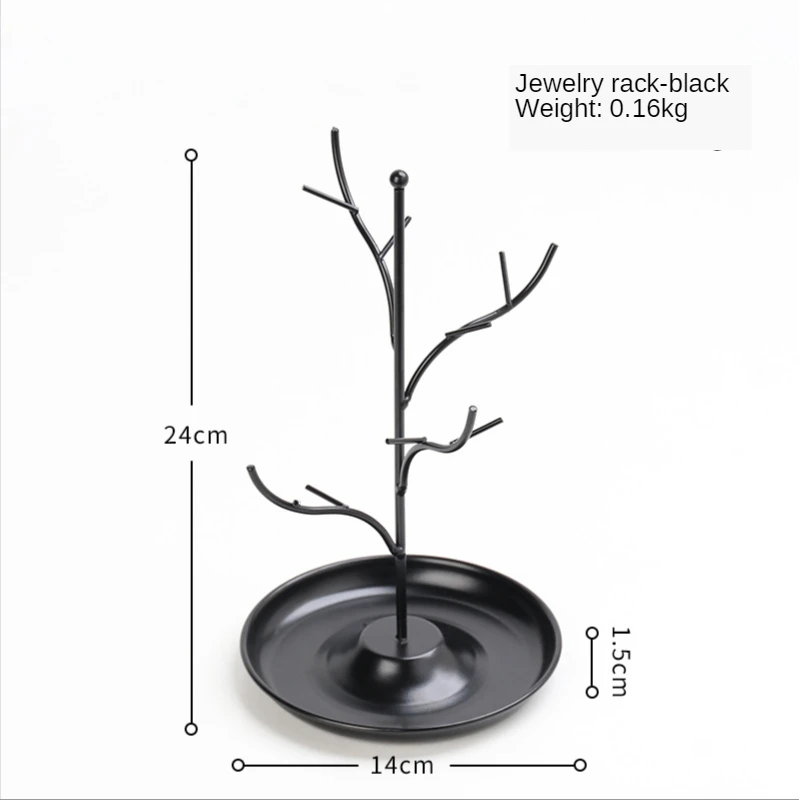 

Groceries Iron Tray Jewelry Rack Creative Home Girl Room Jewelry Display Rack