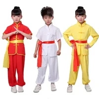 chinese kung fu martial arts clothing children performing tai chi long sleeve uniforms unisex