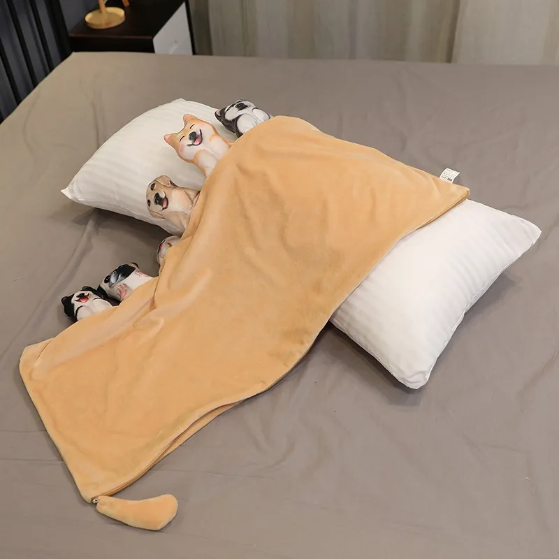 Online Alta Calidad Lindo Simulación De Juguete De Peluche De Perro Animal Relleno Perro De Peluche De Dibujos Animados Almohada Cojín Casa Decro