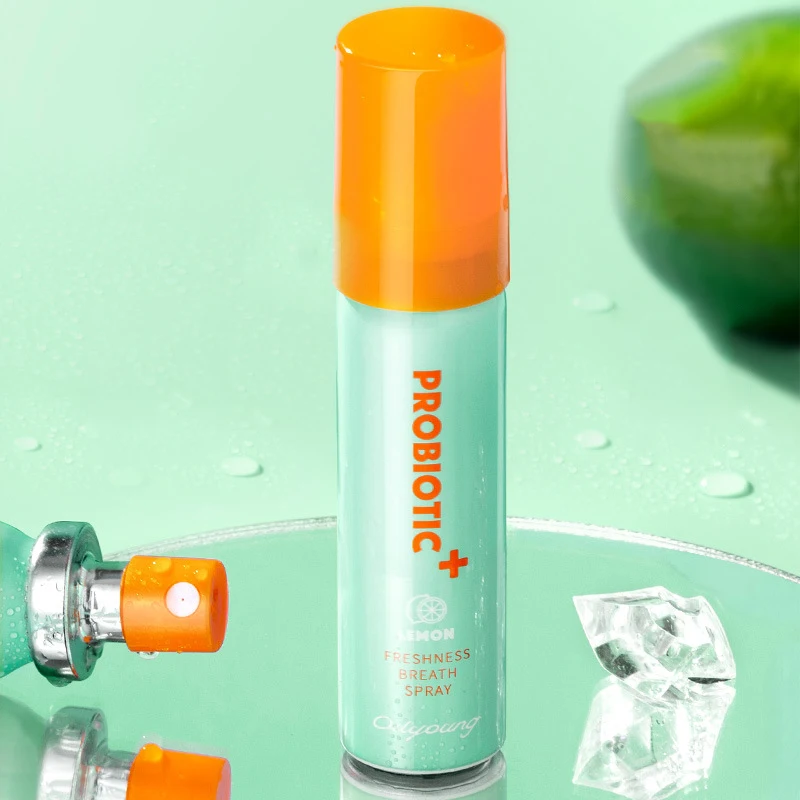 

Fresh Breath Mouth Freshener Spray Lemon Mint Citrus Odor Lasting Portable for Removing Bad Breath Breath Dating Mouth Spray