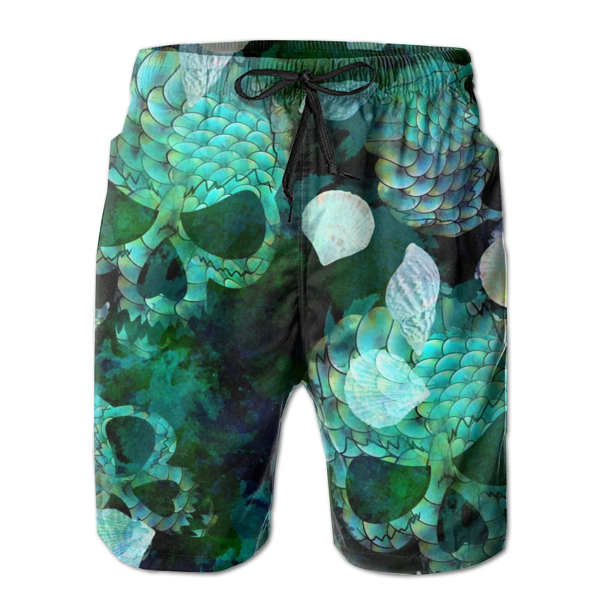 Купальные шорты плавки ракушки черепа пляжные мужские спортивные для бега |