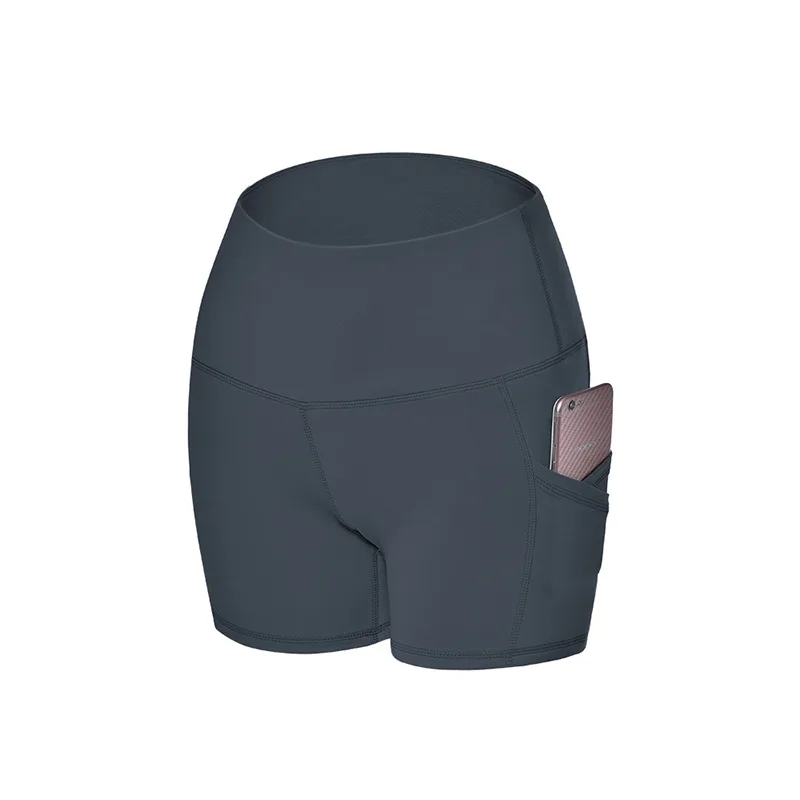 Женские шорты для йоги спортивная одежда бега тренажерного зала однотонные