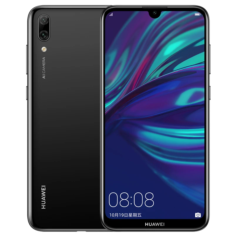 Глобальная прошивка Huawe Enjoy 9 Y7 2019 мобильный телефон 6 26 дюймов 3g 64G Snapdragon 450 Octa core