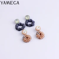 yamega fashion handmade earrings for women unique statement drop crystal earrings for girls jewelry gifts new arrival 2019