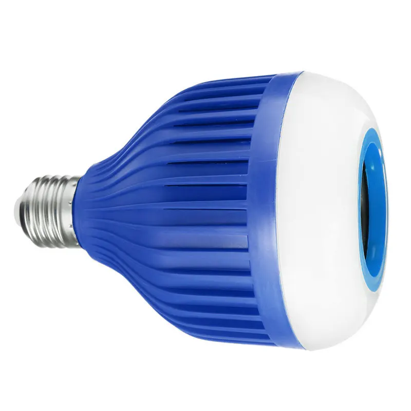 E27 Беспроводной Bluetooth Динамик 12 Вт RGB Шарообразная светодиойдная лампа умный