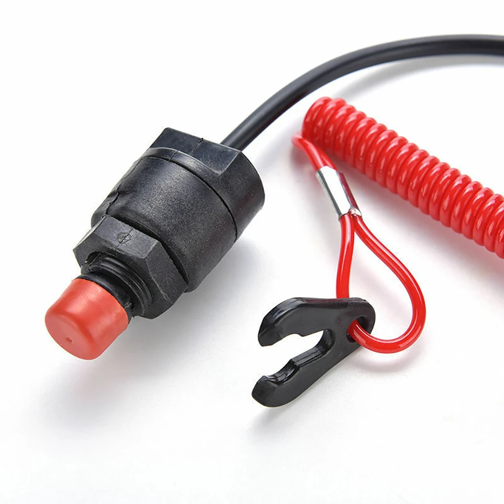 Button Emergency Cut Off Motor Outboard Boat Professional Lanyard Kill Tether Stop Switch Safety Accessories Practical | Автомобили и