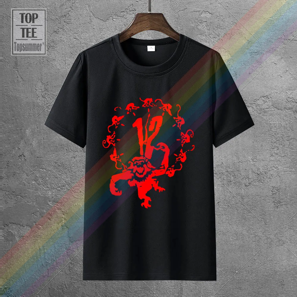 

12 Monkeys Twelve Monkeys Cult Movie Men T-Shirts Harajuku Top T Shirt Gym King T Shirts Black And White T-Shirt Mens Tops