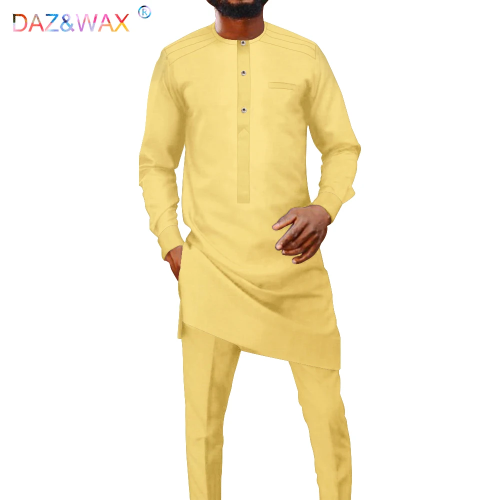 

Африканская одежда для мужчин, халат Agbada, Дашики, мужской комплект из 2 предметов, анкарский Племенной костюм v2116059