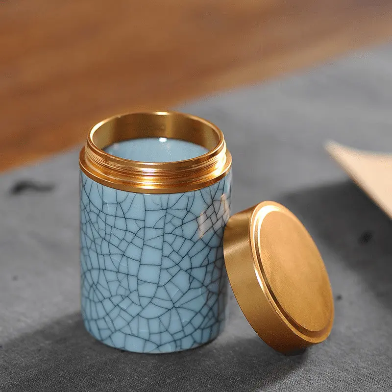 

Tea Bag Storage Box Coffee Container Tea Packaging Ceramic Storage Jar Sugar Coffee Tea Containers Cajas Para Te Tea Organizer