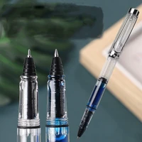 posture correction piston fountain pen transparent white bullet needle 0 38mm 0 5mm business office school supplies writing