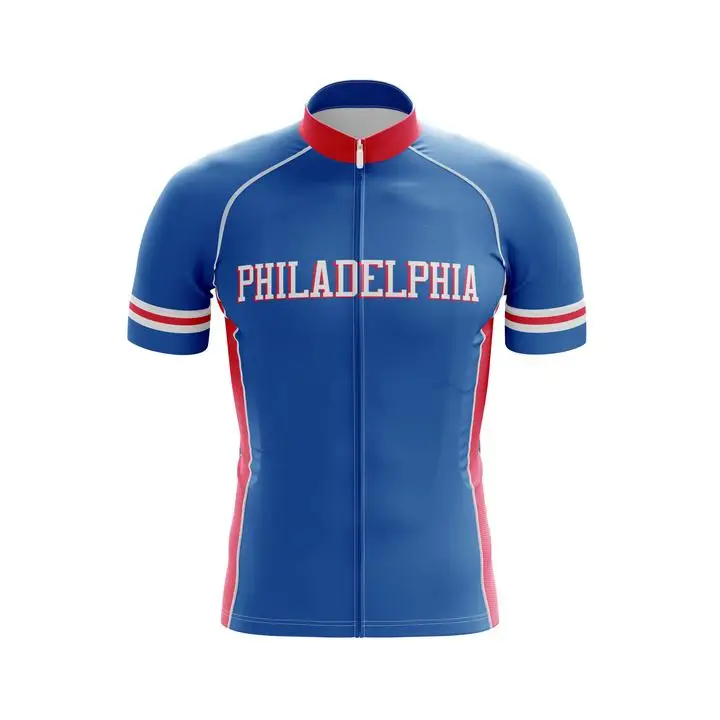 

Philadelphia Cycling Jersey USA States Cycling Je Road Bike Cycling Clothing Apparel Quick Dry Moisture Wicking Cycling Sports
