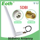 EOTH 1 2 шт. 868 МГц антенна 5dbi sma штекер 915 МГц lora антенна iot модуль lorawan антенна ipex 1 SMA Гнездовой Удлинительный кабель