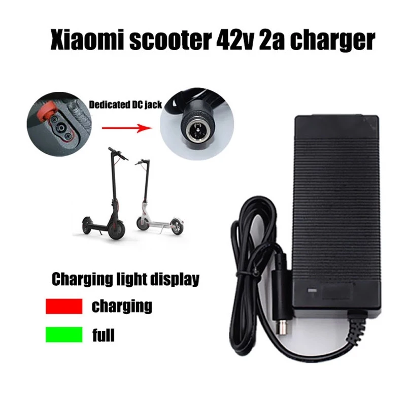 Адаптер зарядного устройства для электроскутера Xiaomi Mijia M365 Ninebot Es1 Es2 42 в 2
