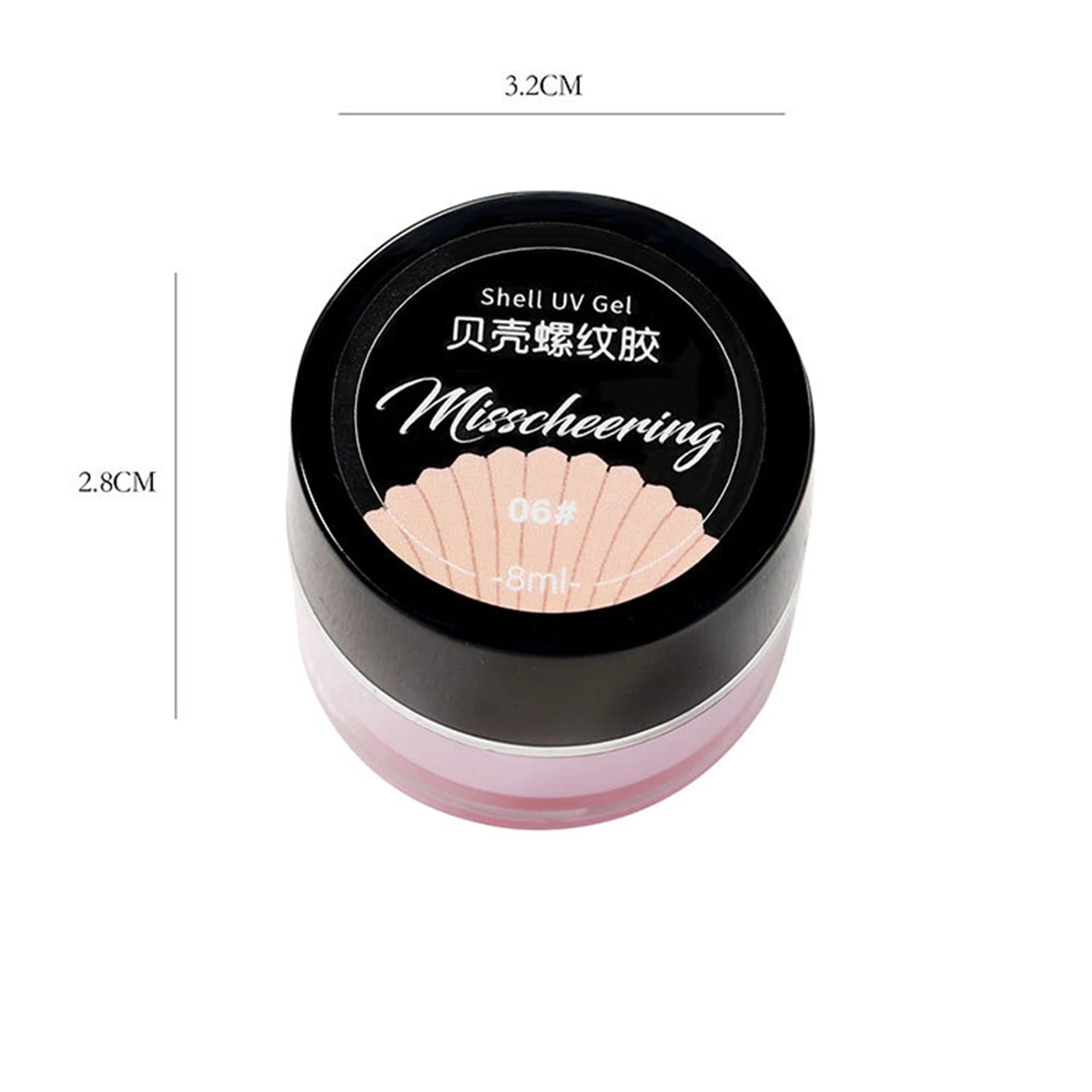 1 шт. 8 мл жемчужный гель для ногтей Dreamy Shell с резьбой гвоздь УФ-клей отмачиваемый