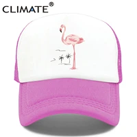 climate flamingo cap girls women hat pink rose cap cute lovely summer caps hat hip hop mesh baseball caps hat for women