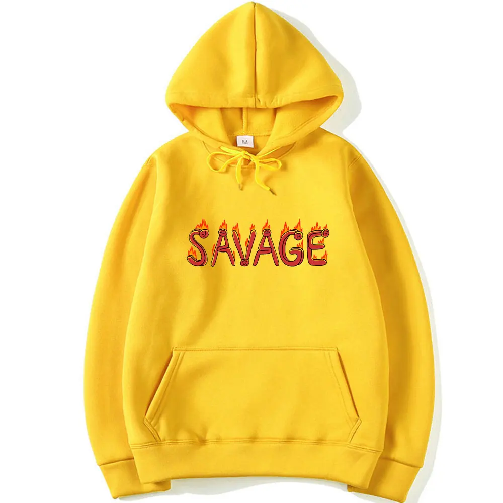 Мужская толстовка с капюшоном хлопковая длинным рукавом и надписью Parody No Heart X Savage