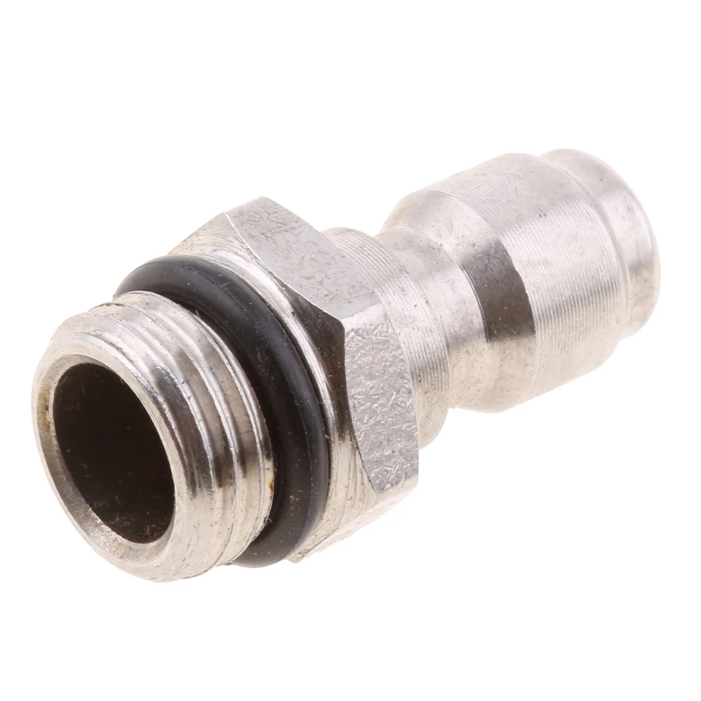 

Stainless Steel Silver Sprayer Adapter Quick Coupler Car Cleaning Parts