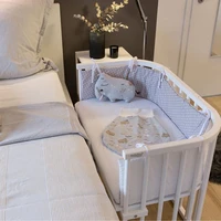 hot baby bed bumper guardrail baby anti collision double sided printing pattern bed surrounding bedroom crib decoration gifts
