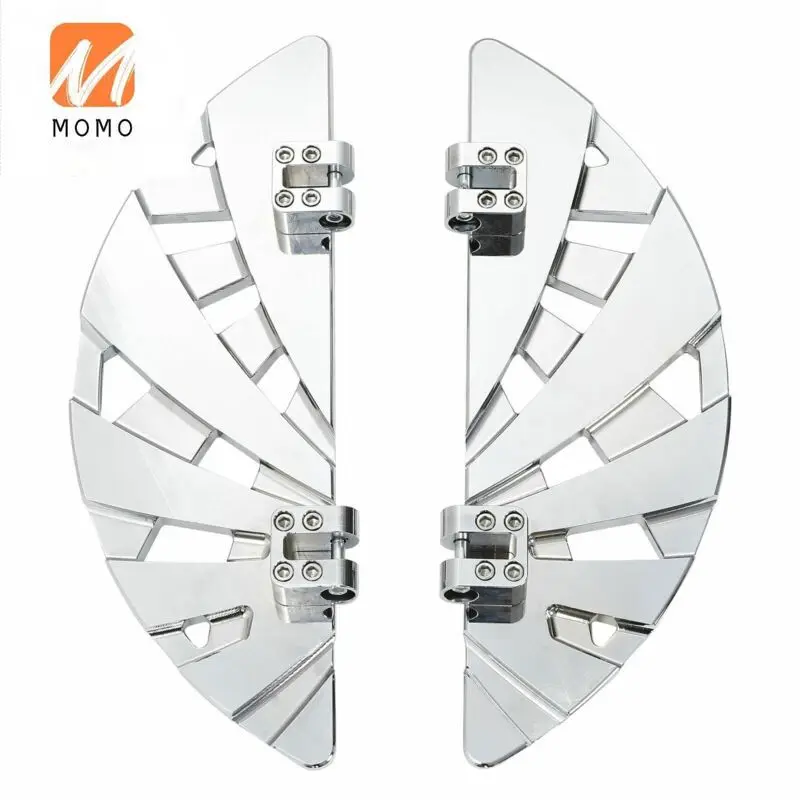 

Chrome Floorboard Footrest Brake Pedal Pad Fit