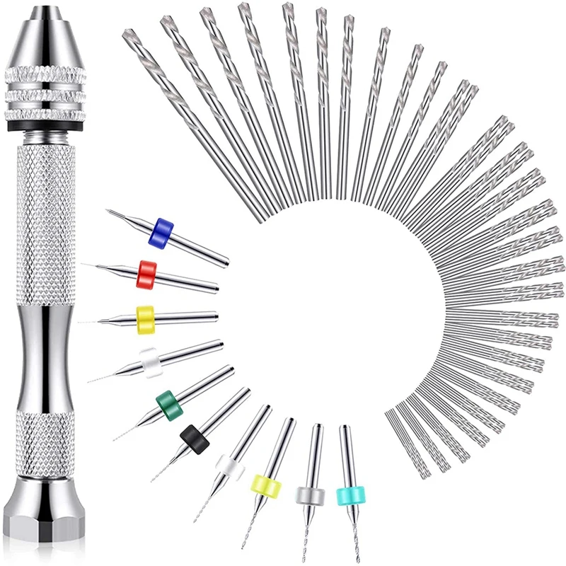 

Новинка набор сверл для ручной дрели 57 шт., булавочные тиски для ручной дрели 46 шт. микро-тип спиральные сверла с 10 шт. мини сверл для печатной...