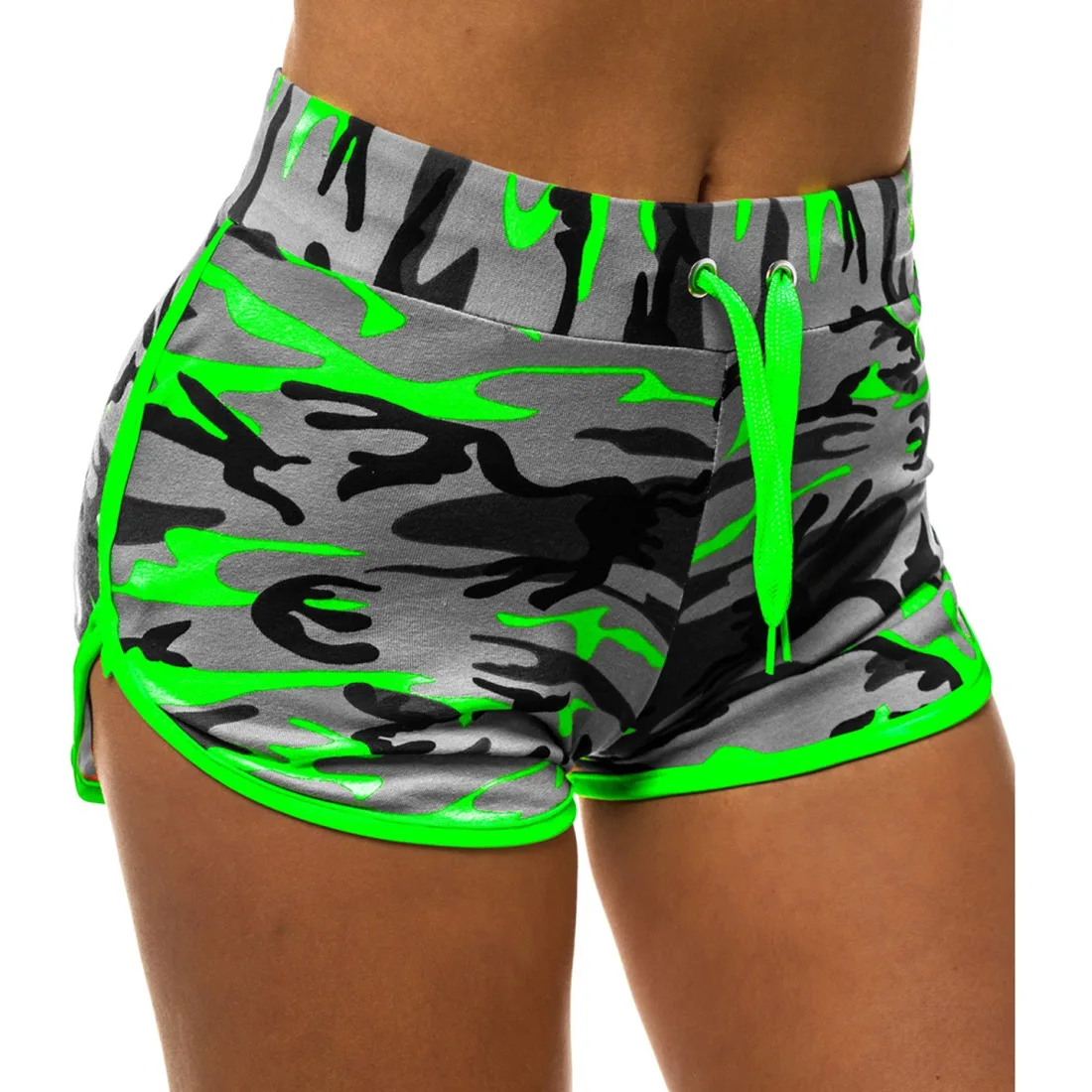 Женские спортивные шорты для йоги тренировочный костюм женский флуоресцентный