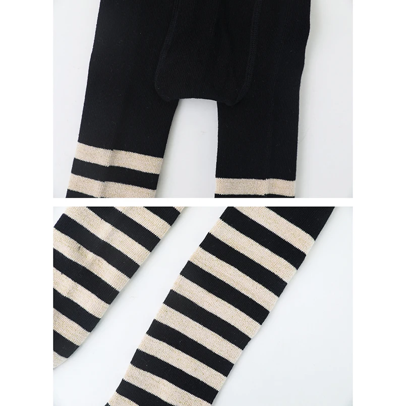 Винтажная Матросская полоса колготки для новорожденных Мягкие хлопковые