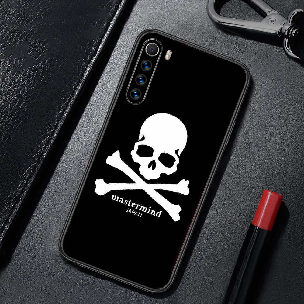 

Trend Japan Mastermind Skull Phone Case For Xiaomi Redmi Note 7 8 8T 9 9S 4X 7 7A 9A K30 Pro Ultra black Bumper 3D Funda Tpu