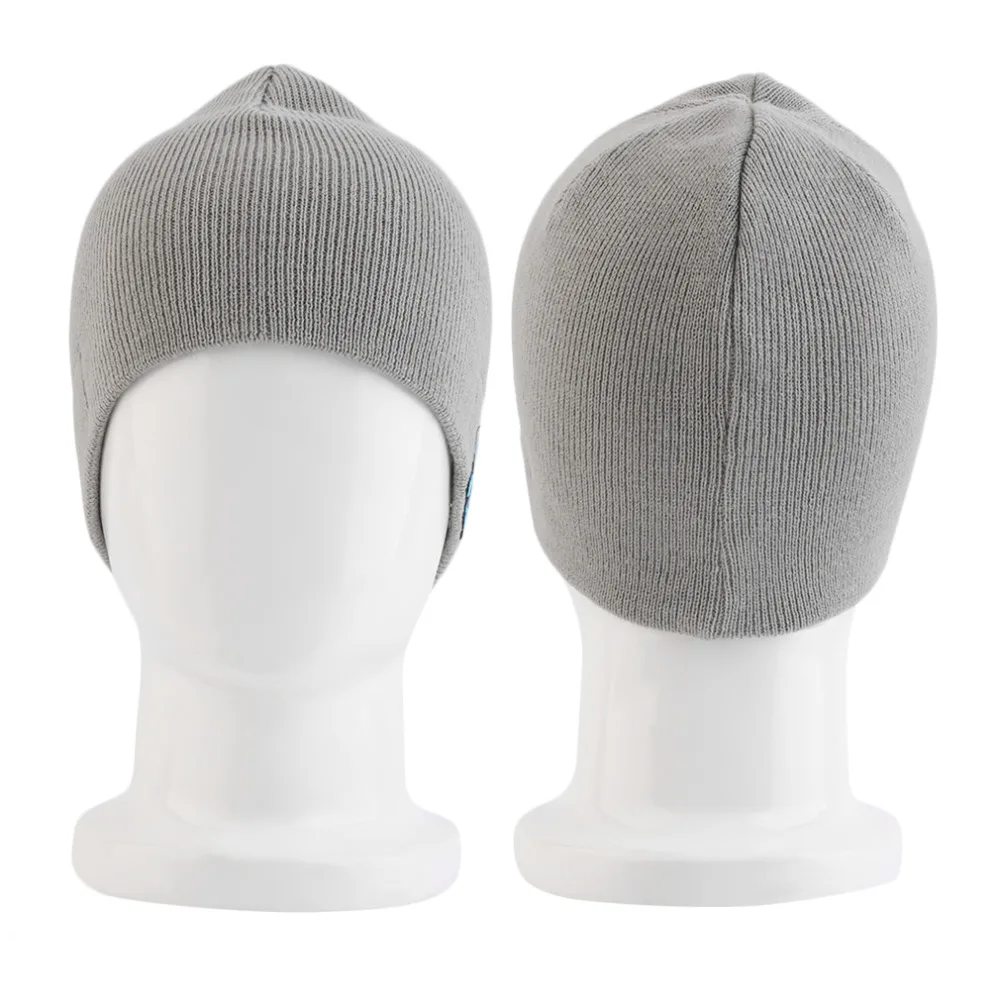 Unisex Smart Wireless Bluetooth Music Winter Warm Knitted Beanie Hat Headphones Cap With Handsfree Earphone