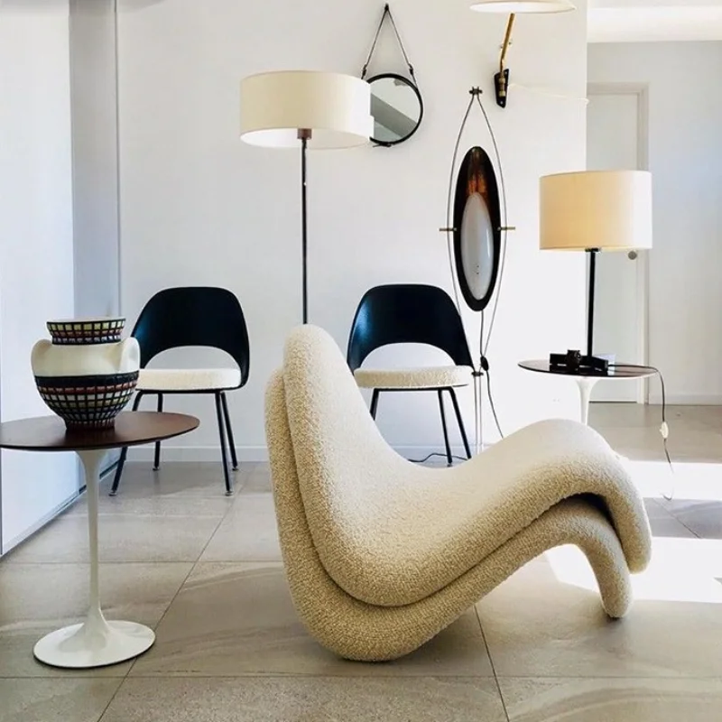 

Нордическая дизайнерская модель ленивый стул для отдыха кресло для дивана кресло с откидывающейся спинкой кресло для одноместного дивана Сетчатое красное кресло с язычком CD