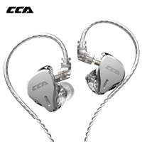 cca cs16 16 balanced armature hifi in ear headphone noise reduction bass earphone earplugs sports monitor monitor with mic