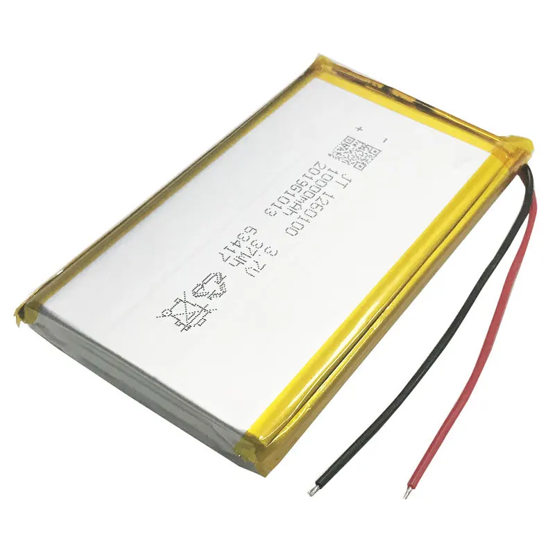1260100 10000mah 3 7 V аккумуляторная батарея Lipo для GPS DVD стол электронная книга камера PDA