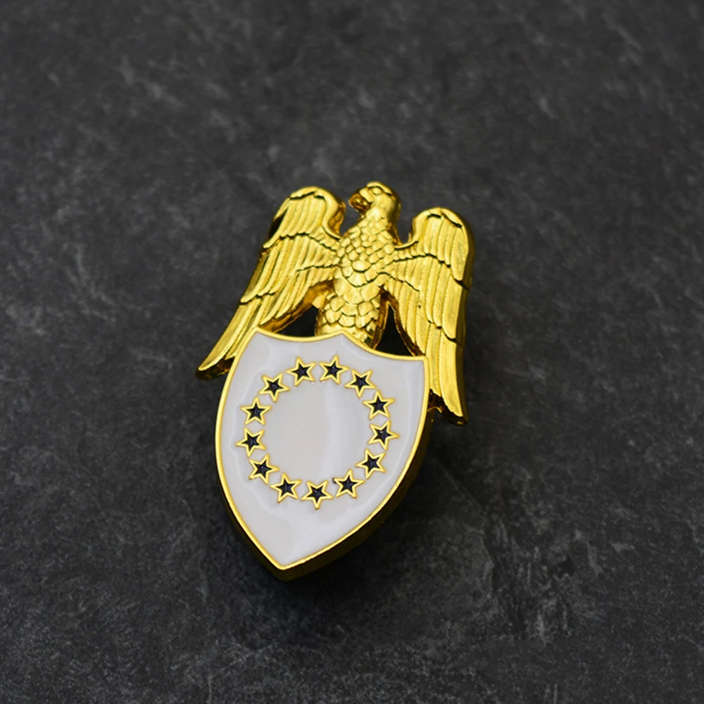 

US United States Star Shield Eagle Metal Badge Pin Brooch