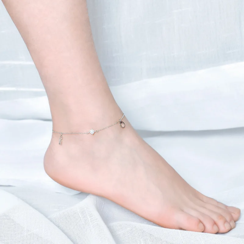 Браслеты на лодыжку S925 стандартные анклеты из стерлингового серебра в богемном