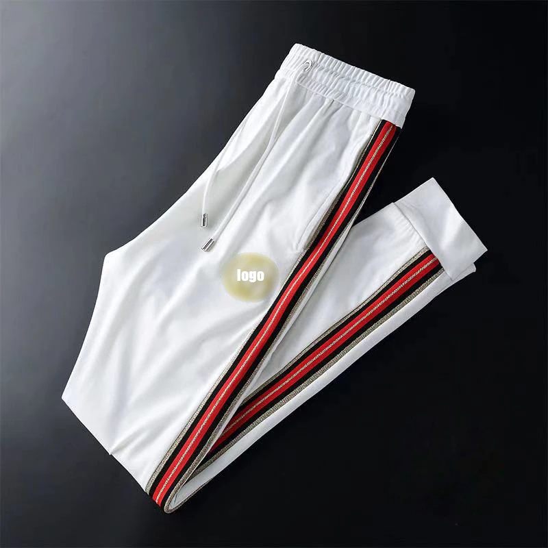 

Sweatpants men's sweatpants men's embroidered European station large size loose feet feet pants casual pants men