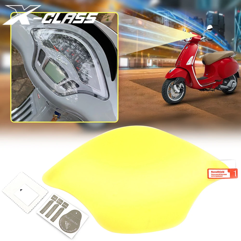 

Защитная пленка для спидометра мотоцикла, водонепроницаемая Защитная пленка для спидометра, защитные аксессуары для VESPA SPRINT PRIMAVERA 150 GTS 300