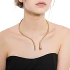 Ожерелье-воротник женское в виде змеи, в стиле хип-хоп