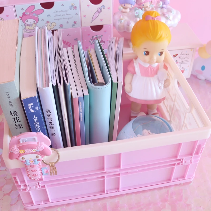 Hello kitty большая Мелодия пластиковая коробка для хранения Органайзер одежды