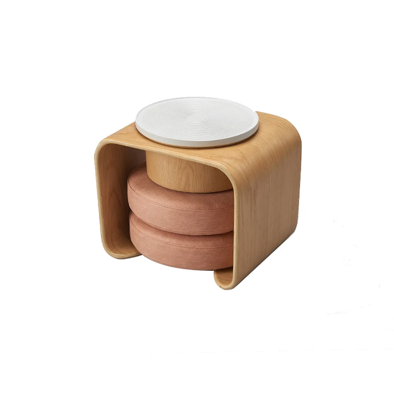 

Integrated Structure New Chinese style bay window small tea table easy storage modern tea table tatami corner table small tea ta