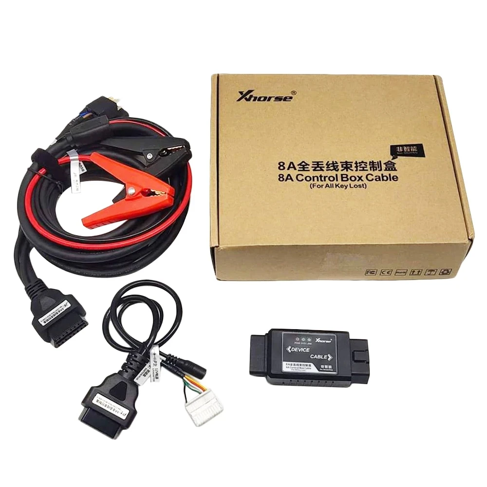 

Xhorse VVDI Key Tool MAX Car Key Programmer with VVDI 8A Control Box Cable for Toyota 8A All Keys Lost Adapter MINI OBD Tool Kit