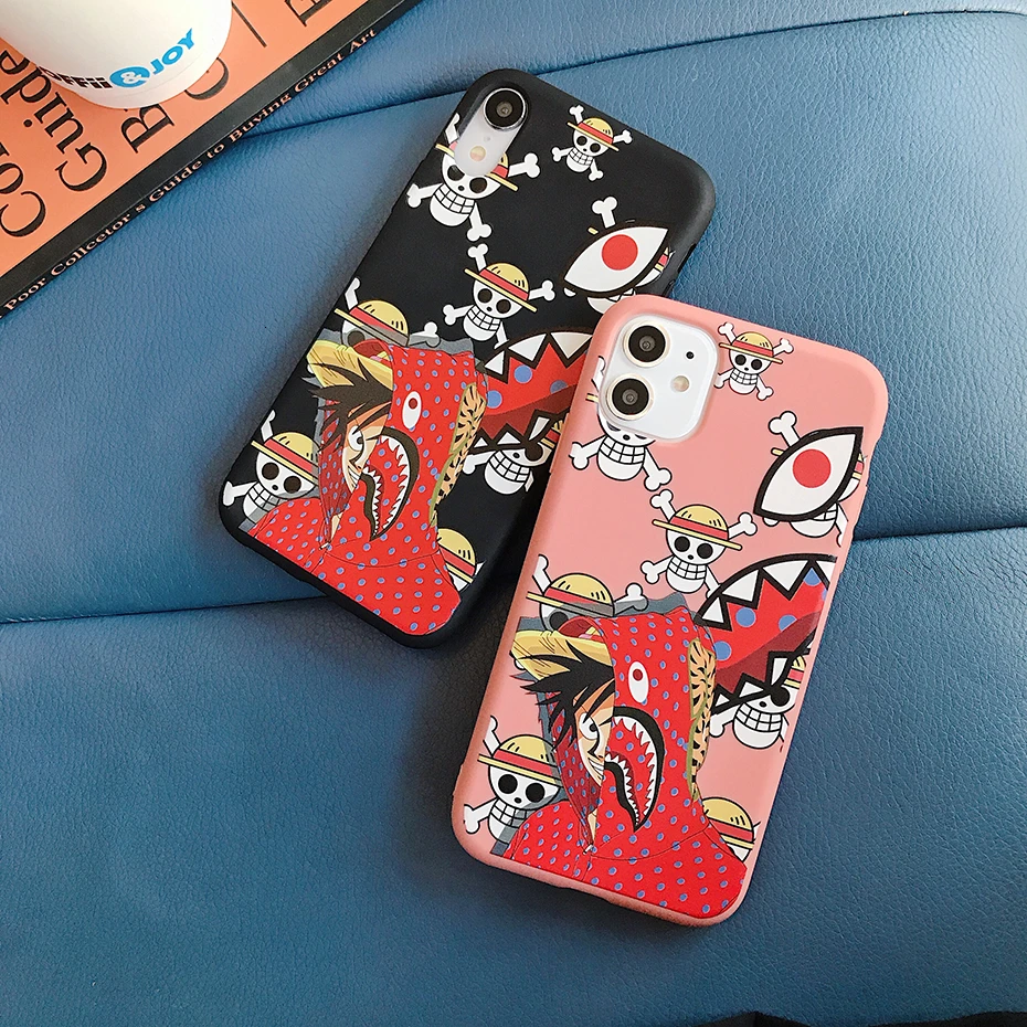 Цельный чехол с соломенной шляпой манга для iPhone XR 11 Pro XS Max X 7 8 6 6S Plus Милая