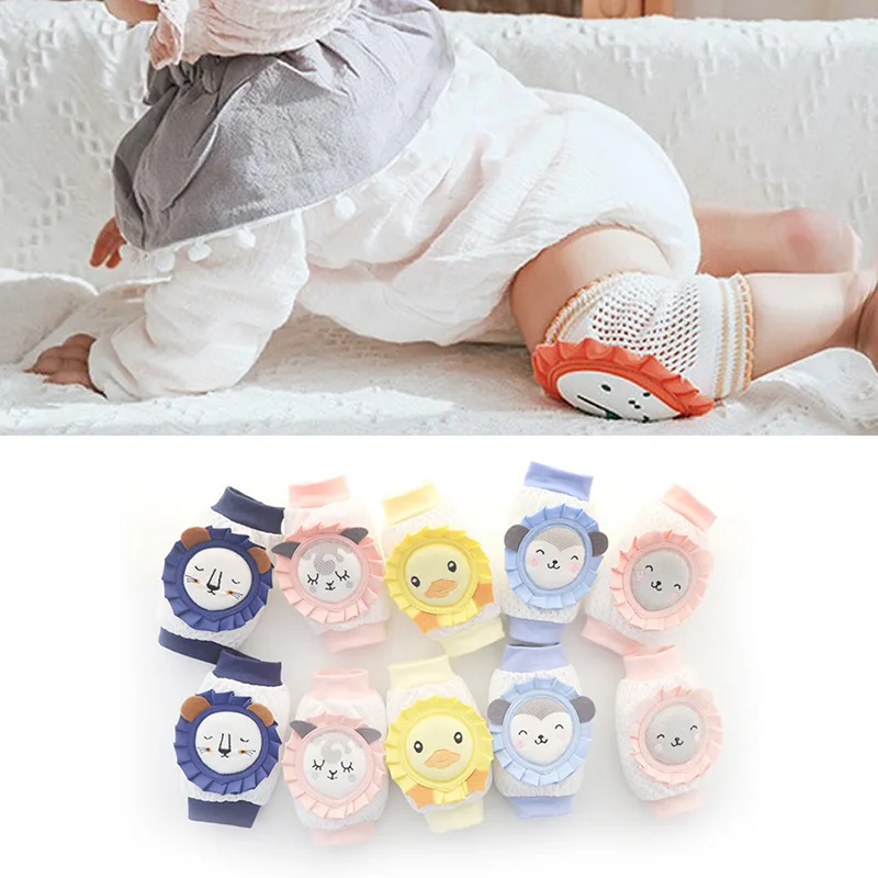 

1 Pairs NEW Baby Crawling Knee Pads Safety Anti-slip Walking Leg Elbow Protector