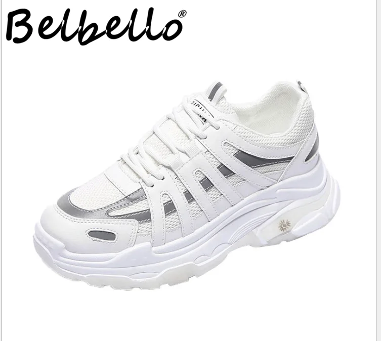 

Кроссовки женские Belbello, дышащие, Осень-зима, обувь для школьников на каждый день