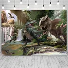 Фоны Avezano с изображением леса динозавра, детский фон для фотосъемки на день рождения, студийные обои, баннер, Фотофон, фотозона